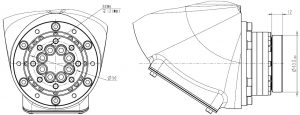 Painting Robotic Arm QJRP10-1 End Installation Dimension Drawing